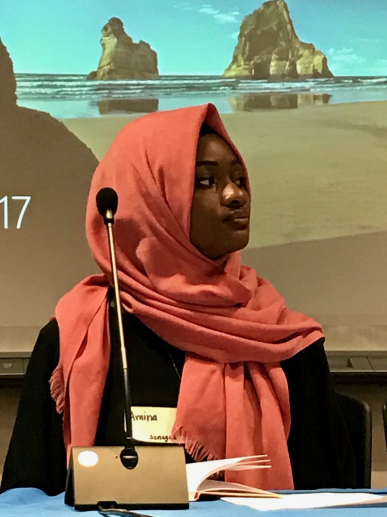 Amina Diambo during a Panel Discussion in Washington DC