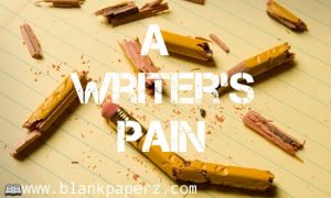 A writer's pain