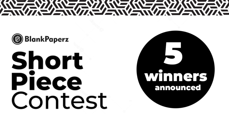 BlankPaperz Short Piece Contest winners announced