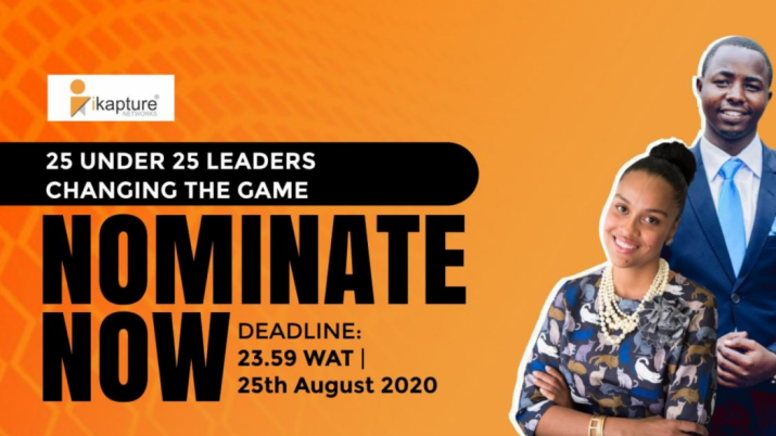 Call for nominations: iKapture 25 Under 25 Award for Leaders Changing the Game!